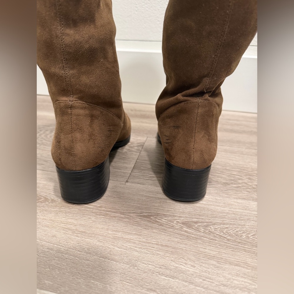 Zara Suede Brown Boots - Picture 5 of 8